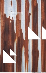 Rusted Corrugated Plates Metal