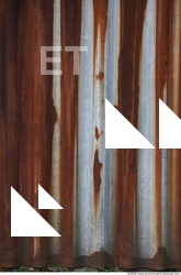 Rusted Corrugated Plates Metal