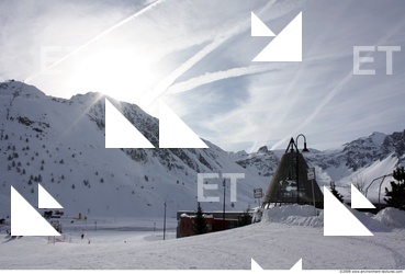 Photo Texture of Background Snowy Mountains