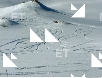 Photo Texture of Background Snowy Mountains