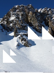 Photo Texture of Background Snowy Mountains