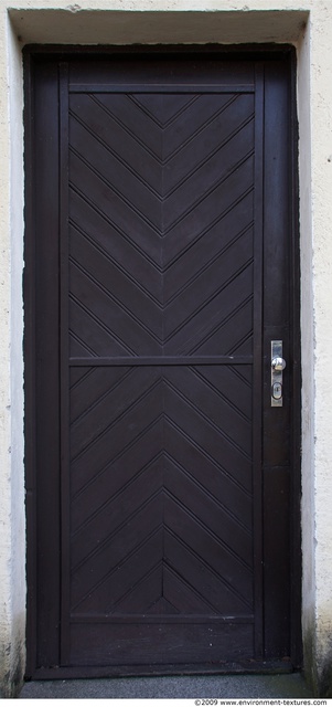 Single Old Wooden Doors