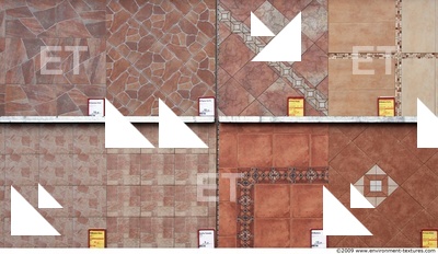 Photo Texture of Patterned Tiles