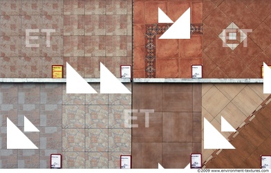 Photo Texture of Patterned Tiles