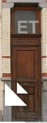 Single Old Wooden Doors