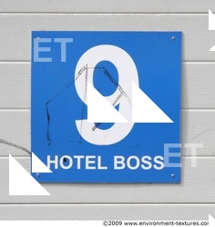 Letter and Numbers Sign