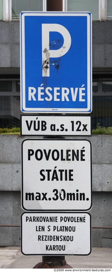 Parking Traffic Signs