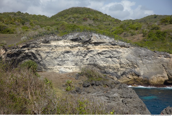 Cliffs Overgrown Rock