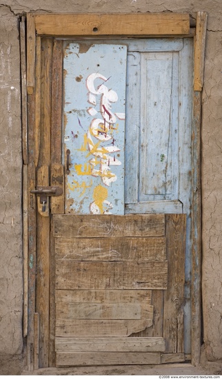 Single Old Wooden Doors