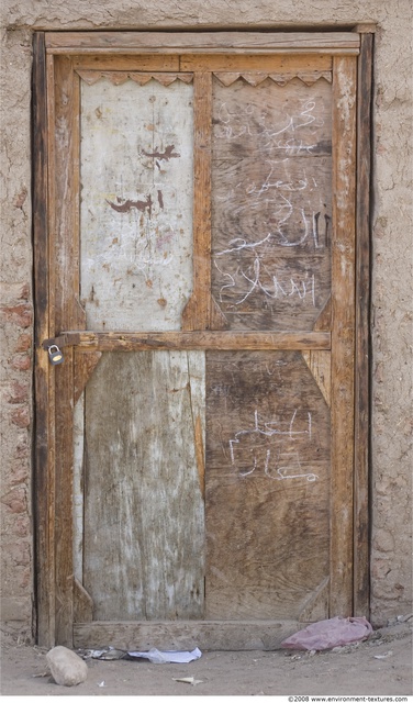 Single Old Wooden Doors