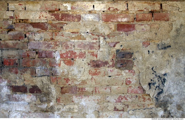 Wall Bricks Plastered