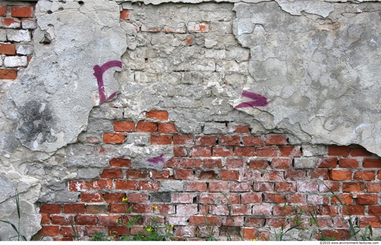 Wall Bricks Plastered