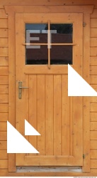 Single New Wooden Doors