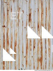 Rusted Corrugated Plates Metal