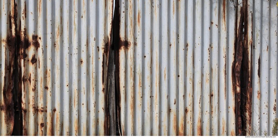 Rusted Corrugated Plates Metal