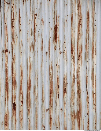 Rusted Corrugated Plates Metal