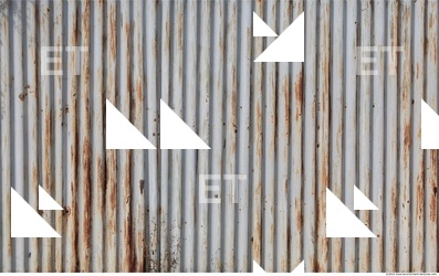 Rusted Corrugated Plates Metal