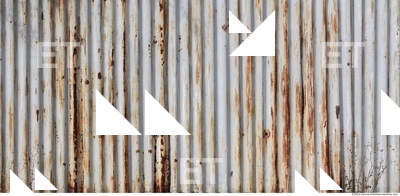 Rusted Corrugated Plates Metal