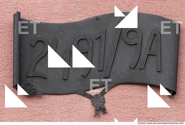 Letter and Numbers Sign