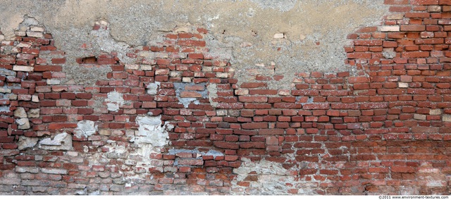 Wall Bricks Plastered