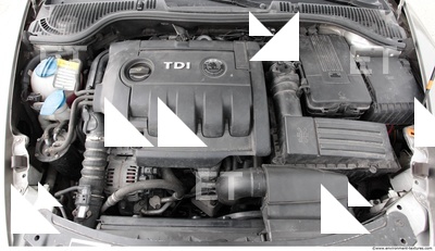 Photo Texture of Engine Compartment