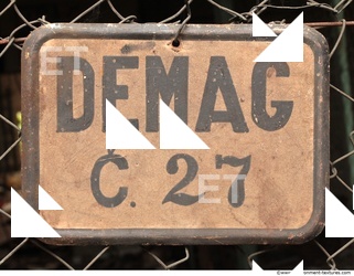 Letter and Numbers Sign