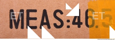 Letter and Numbers Sign