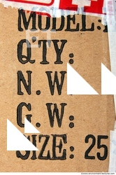 Letter and Numbers Sign