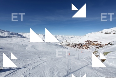 Photo Texture of Background Snowy Mountains