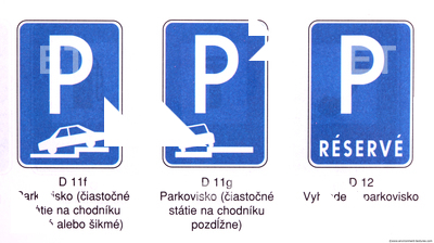 Parking Traffic Signs