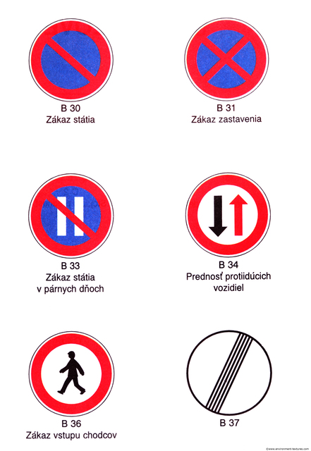 Prohibition Traffic Signs