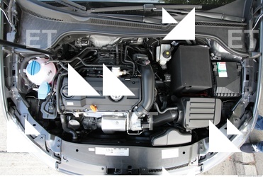 free photo texture of engine compartment