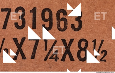 Letter and Numbers Sign