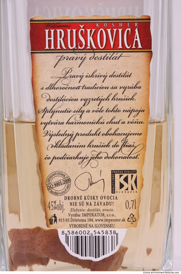 Photo Texture of Alcohol Label