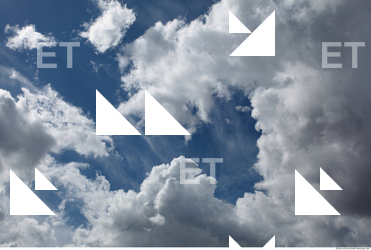 Photo Texture of Blue Clouded Sky