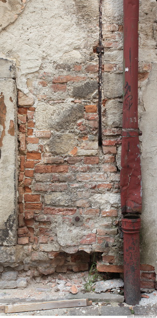 Wall Bricks Plastered