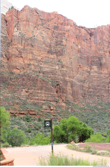 Cliffs Overgrown Rock