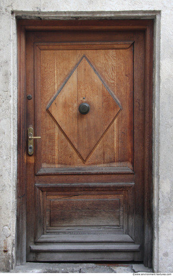 Single Old Wooden Doors