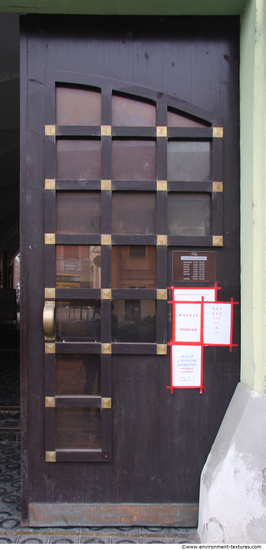 Single Old Wooden Doors