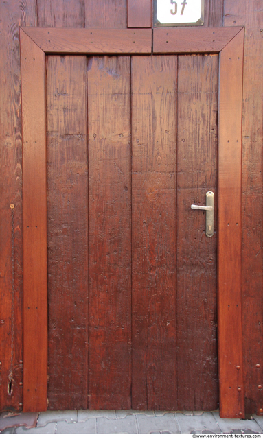 Single Old Wooden Doors