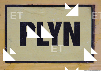 Letter and Numbers Sign