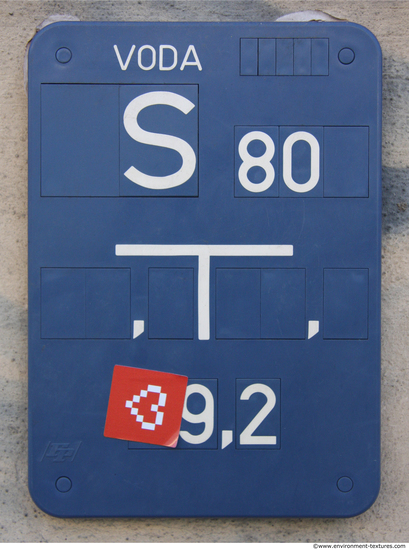 Letter and Numbers Sign