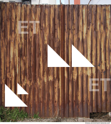 Rusted Corrugated Plates Metal