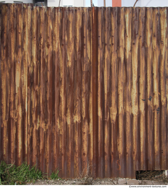 Rusted Corrugated Plates Metal