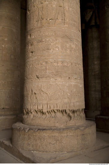 Egypt Dendera Pillars