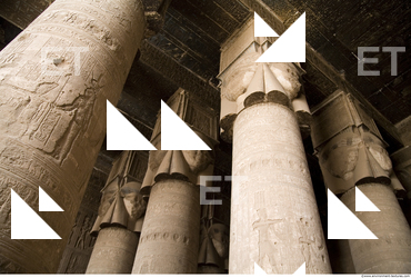 Photo Texture of Pillar Dendera 0130