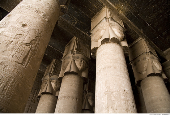 Egypt Dendera Pillars