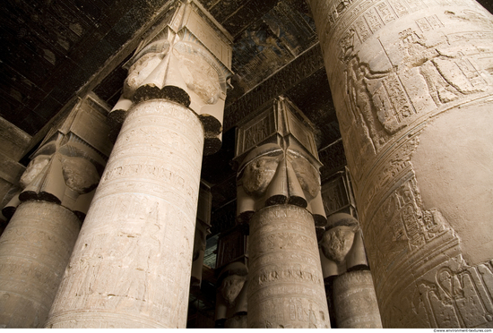 Egypt Dendera Pillars