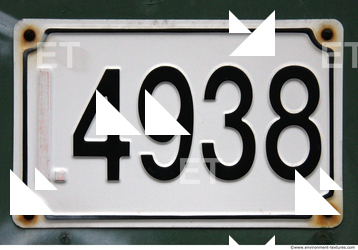 Letter and Numbers Sign