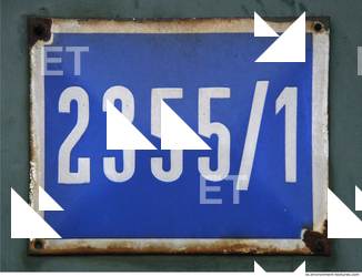 Letter and Numbers Sign